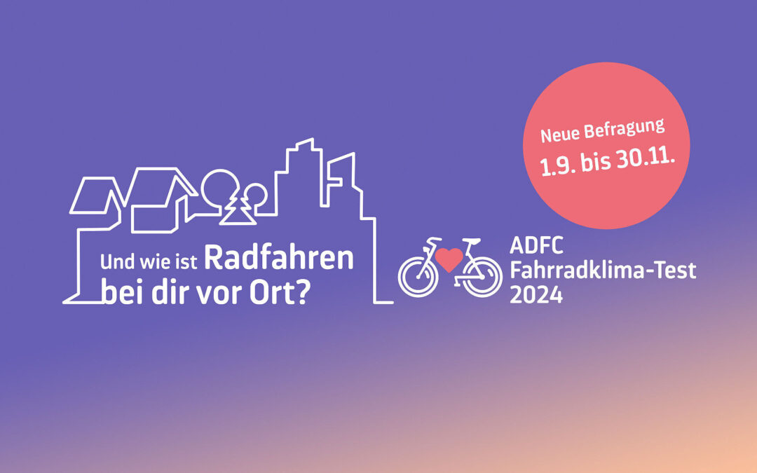 ADFC Fahrradklima-Test startete am 1.9.